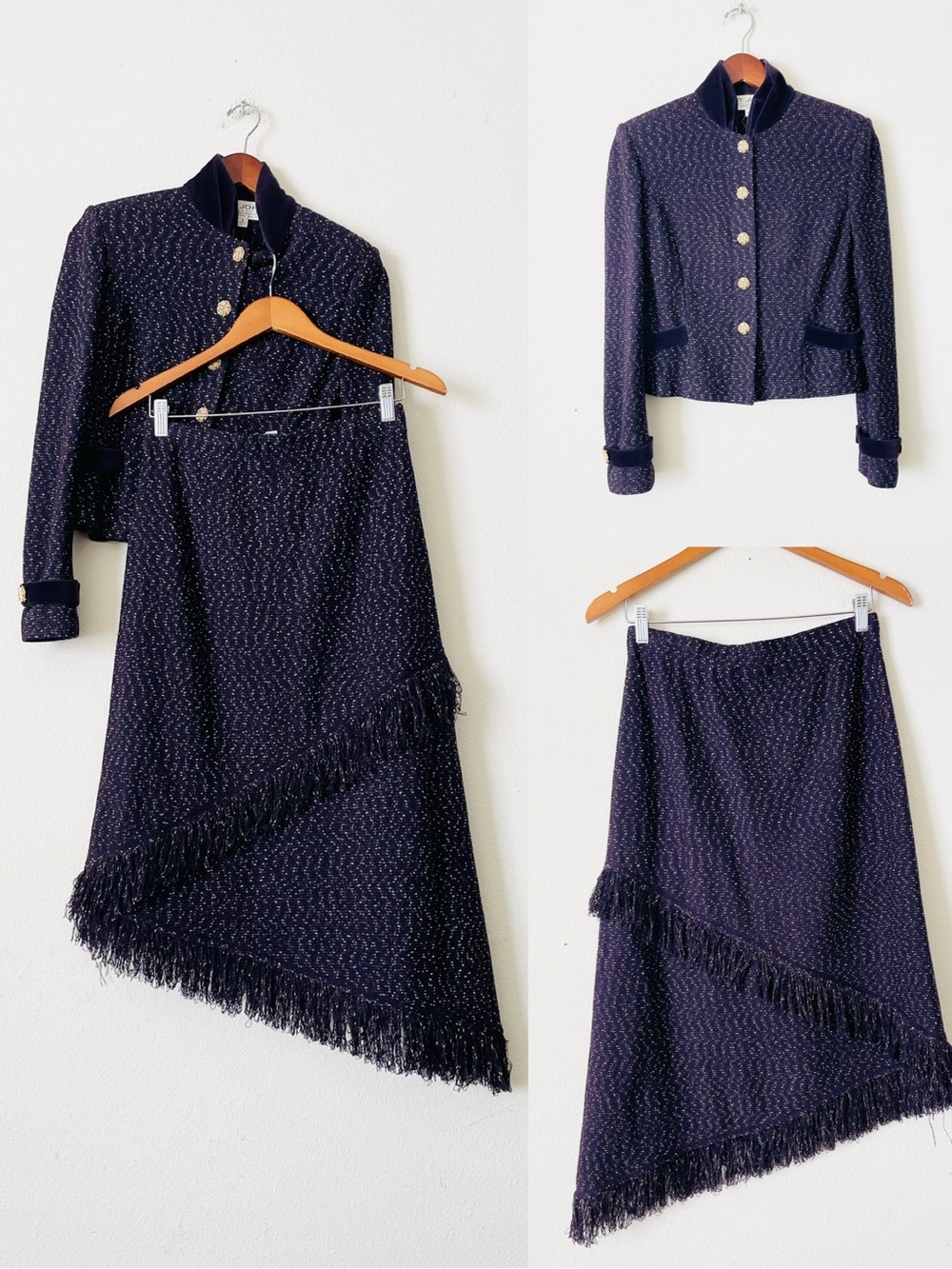ST JOHN Collection by Marie Gray SIZE 4 & 6 blazer jacket and skirt set